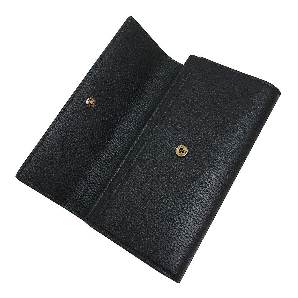 Gucci G Python Bow Wallet Bifold Long Calfskin Le… - image 3